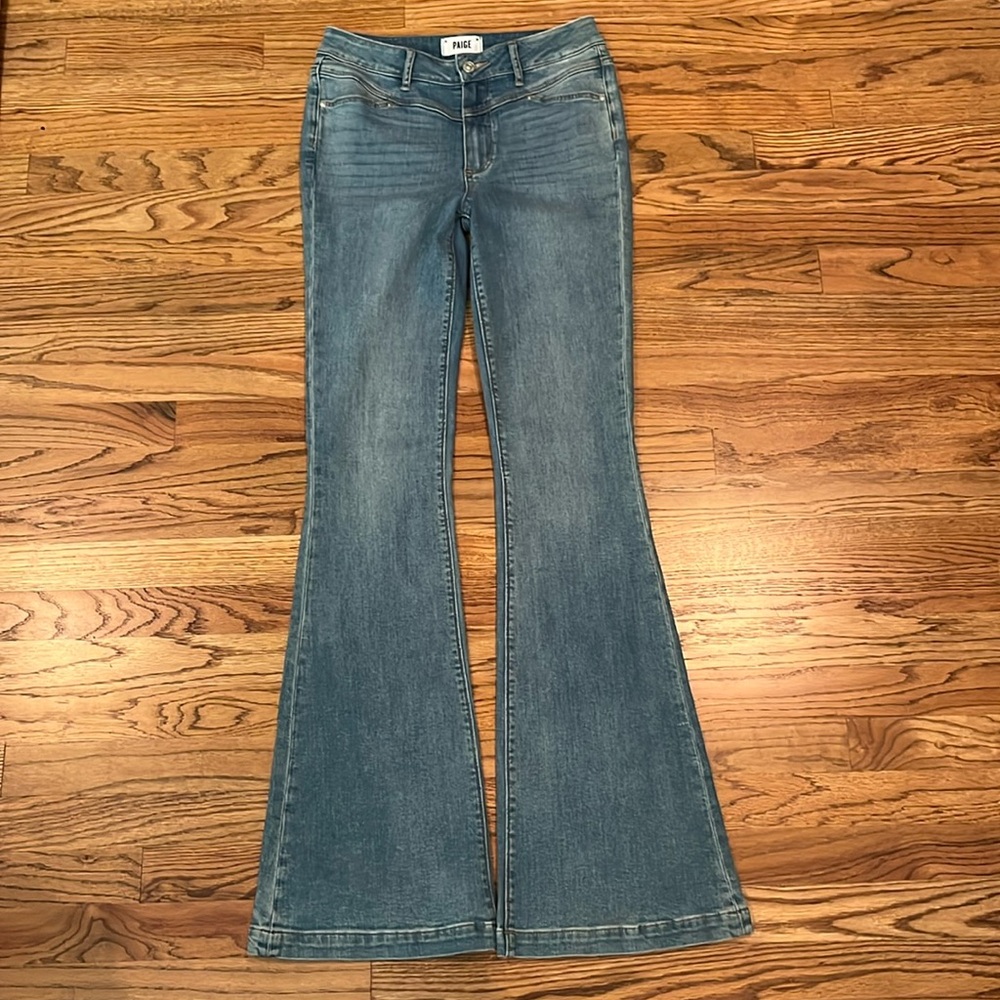NWT PAIGE HIGH RISE BELL CAYON TRANSCEND VINTAGE JEANS 27